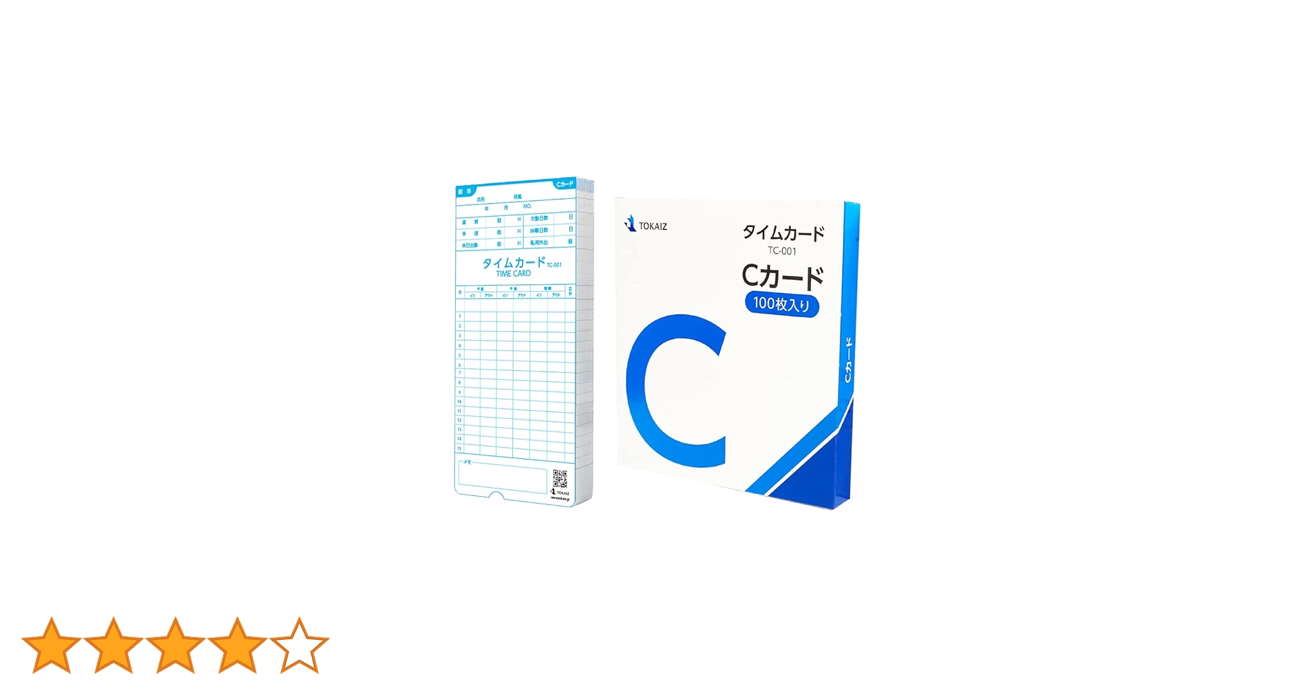 TOKAI タイムレコーダー　 タイムカード Amazon.co.jp: TOKAIZ Cカード TC-001 100枚入り タイムカード